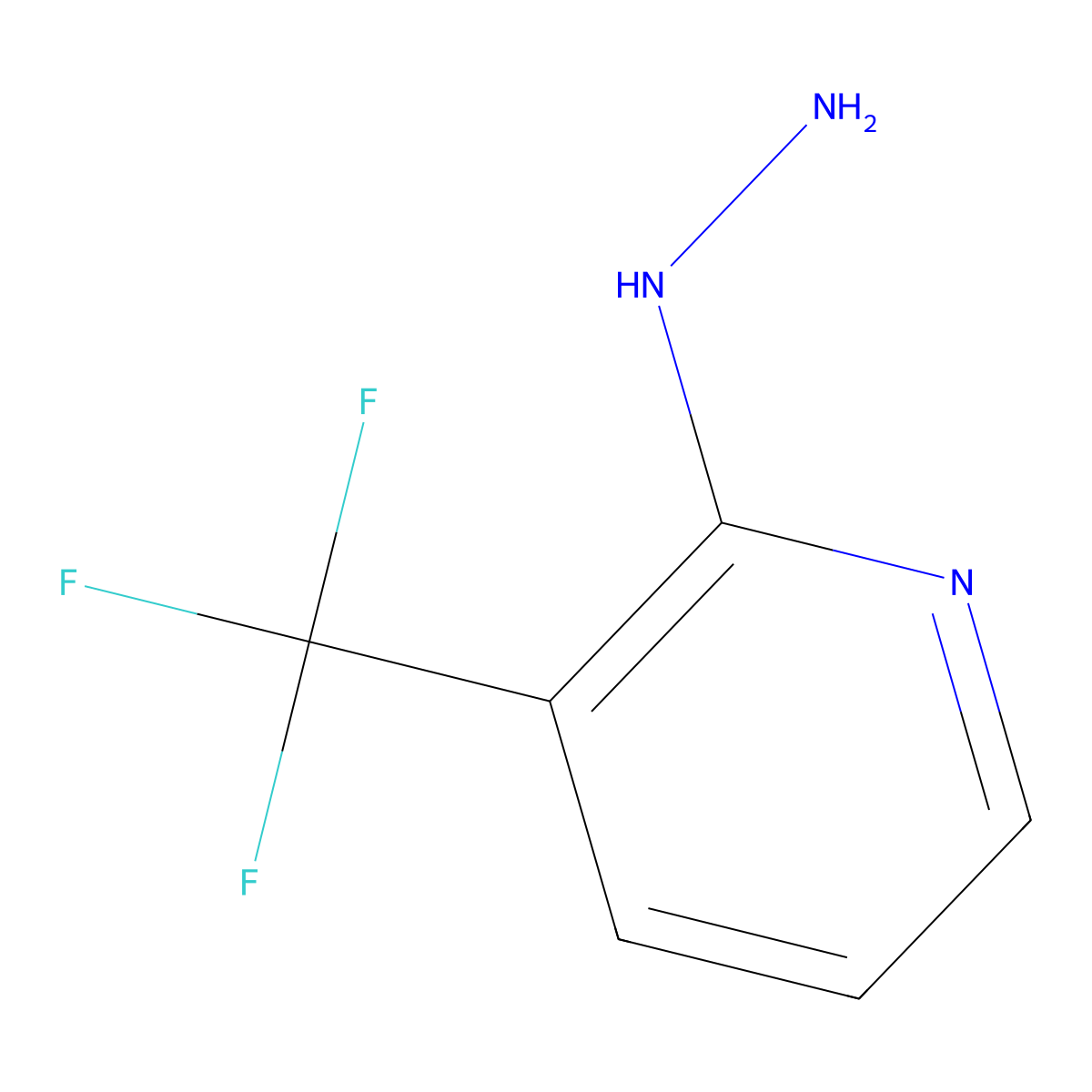 2-Hydrazinyl-3-(trifluoromethyl)pyridine molecular structure, CAS 89570-83-2