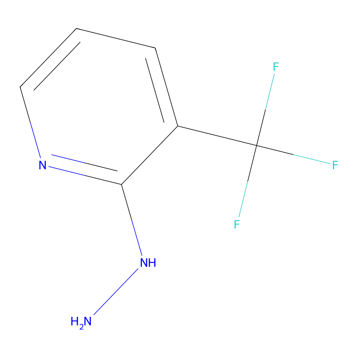 2-Hydrazinyl-3-(trifluoromethyl)pyridine molecular structure, CAS 89570-83-2