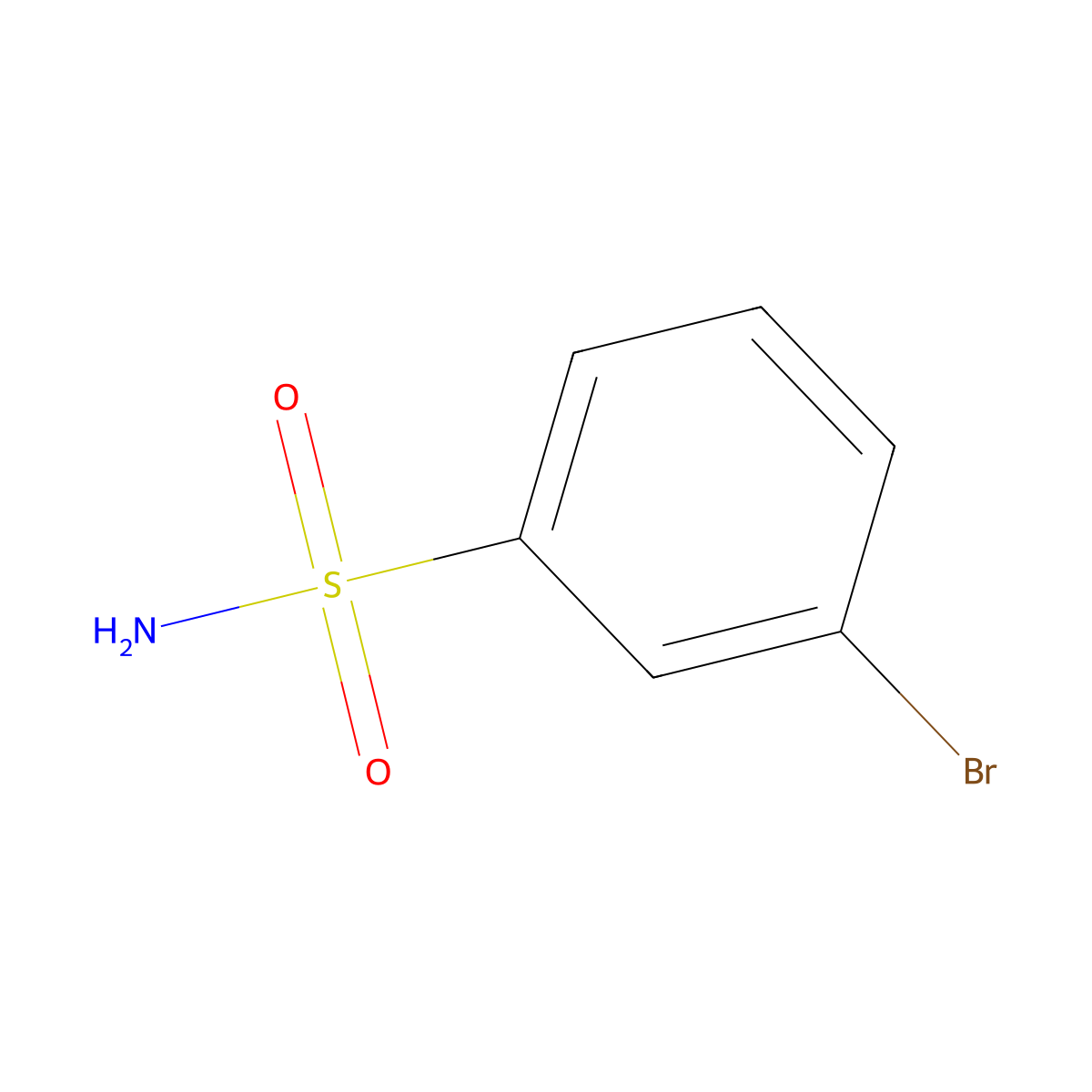 3-Bromobenzene-1-sulfonamide molecular structure, CAS 89599-01-9