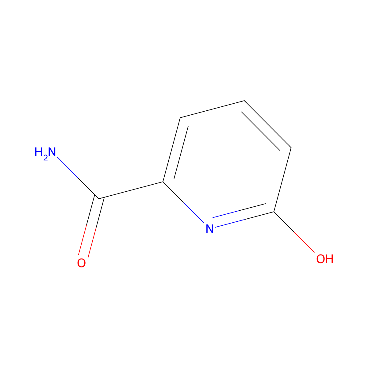6-Hydroxypicolinamide molecular structure, CAS 89640-67-5