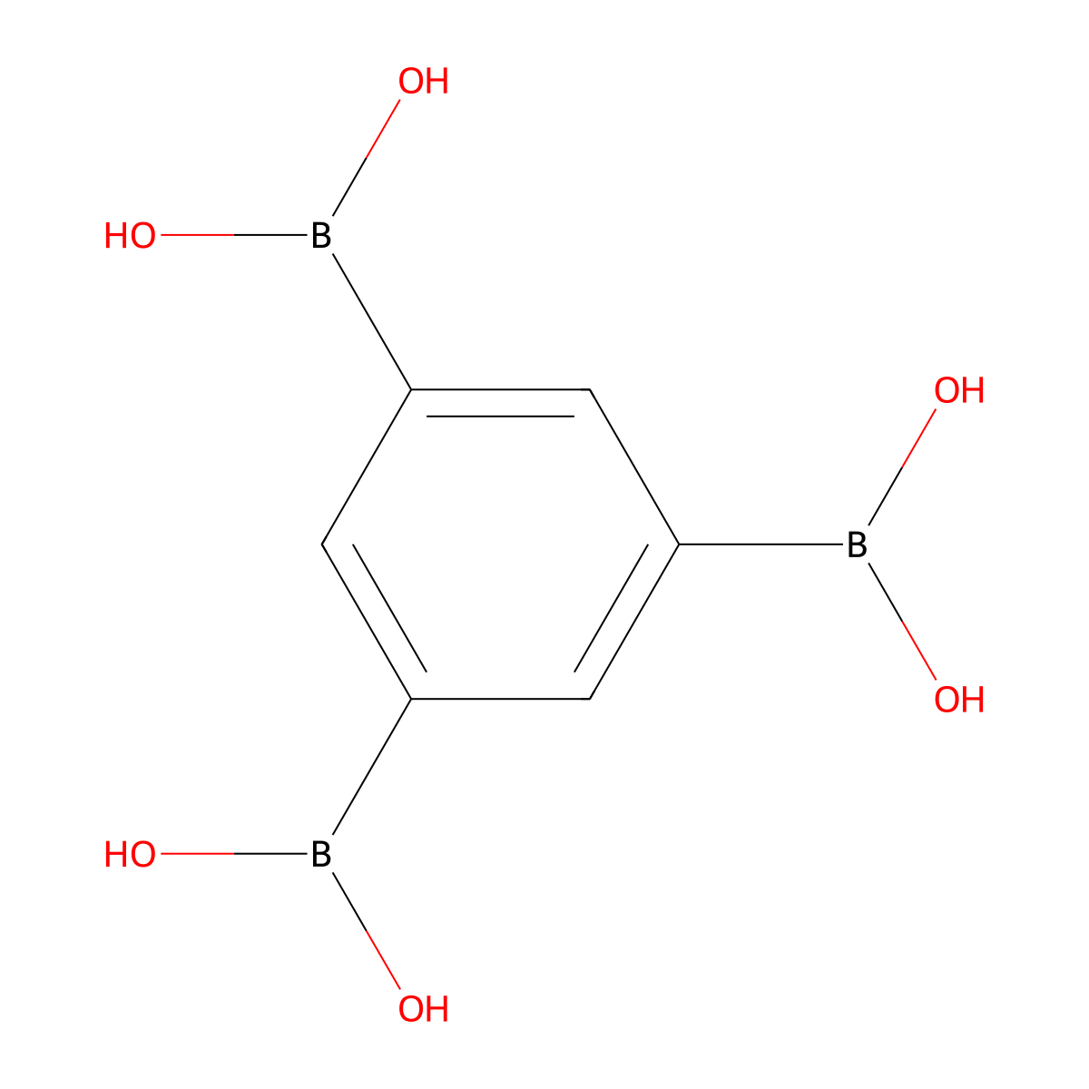 Benzene-1,3,5-triyltriboronic acid molecular structure, CAS 89641-21-4