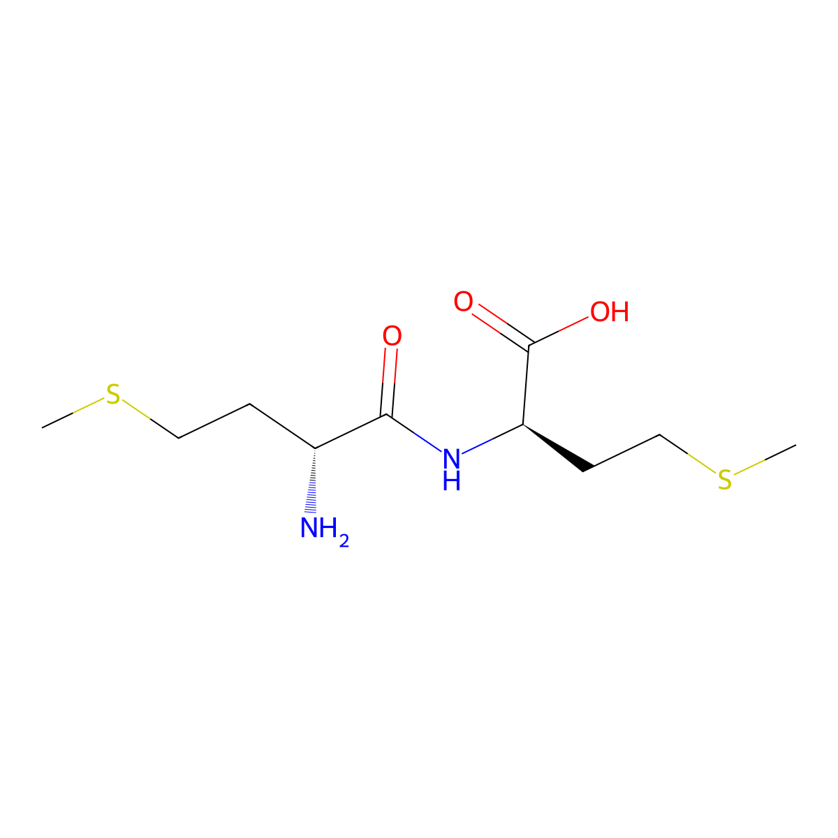 H-D-Met-D-met-OH molecular structure, CAS 89680-20-6