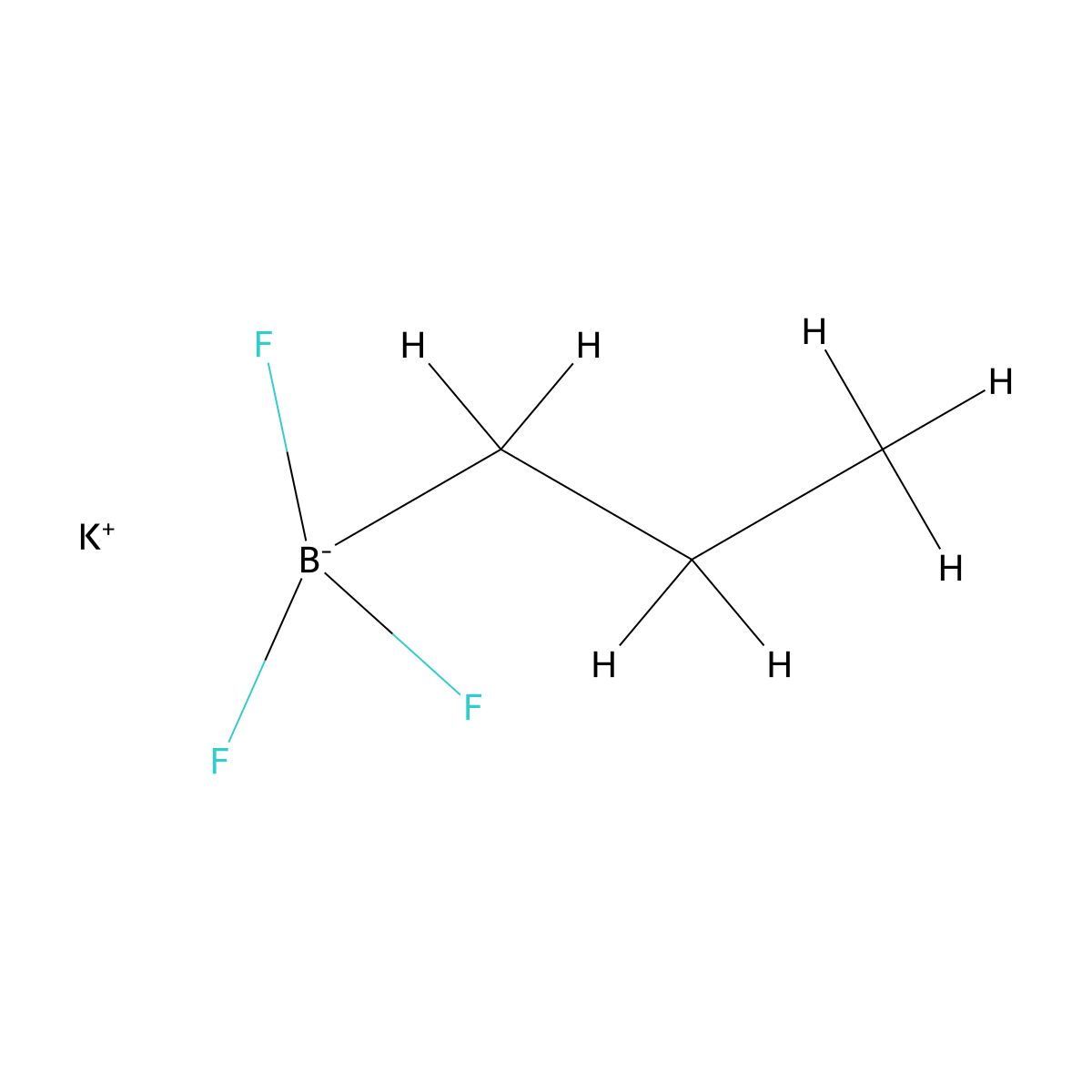 Potassium trifluoro(propyl)boranuide molecular structure, CAS 897067-94-6