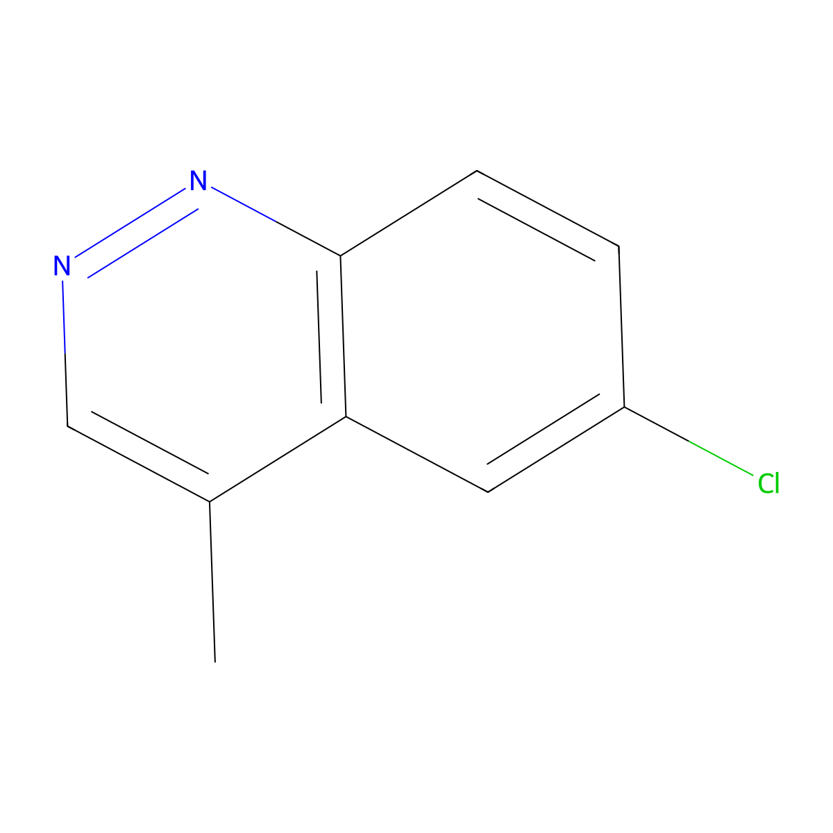 6-Chloro-4-methylcinnoline molecular structure, CAS 89770-39-8