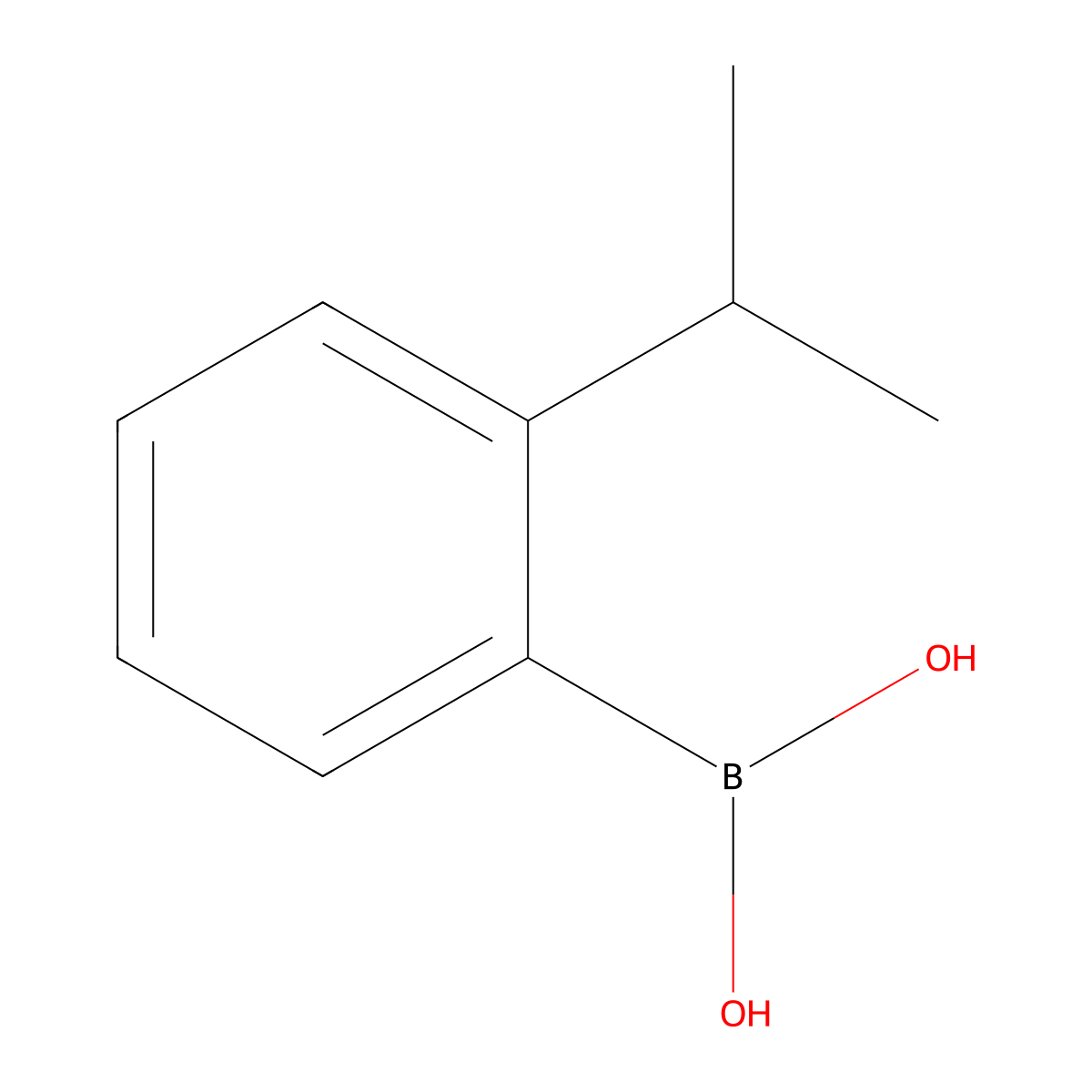 2-Isopropylbenzeneboronic acid molecular structure, CAS 89787-12-2