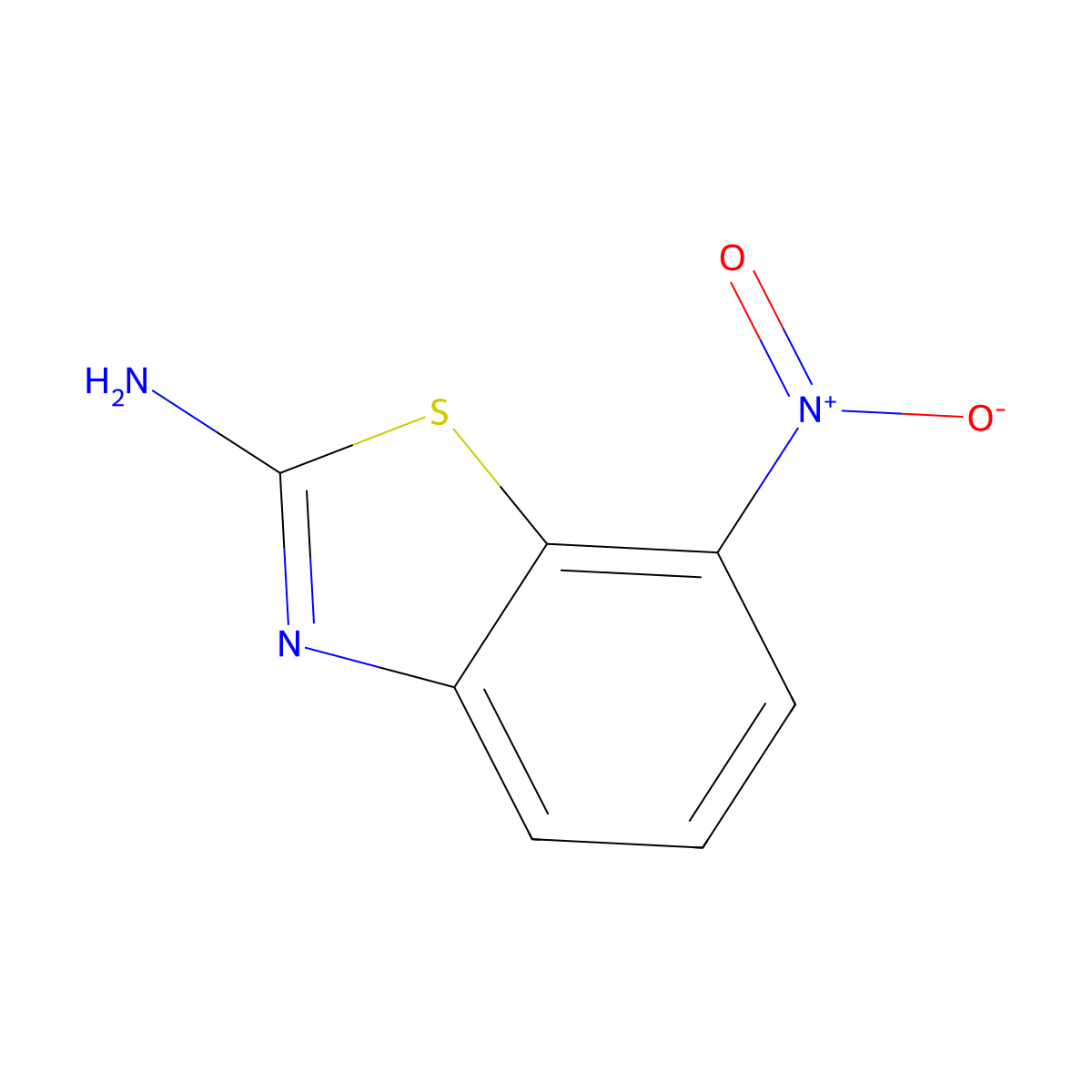 7-Nitro-1,3-benzothiazol-2-amine molecular structure, CAS 89793-81-7