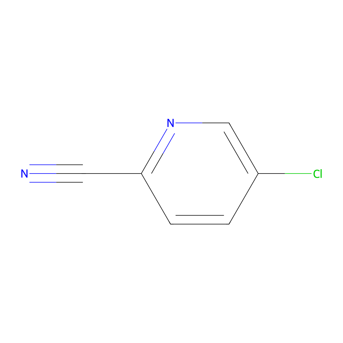 5-Chloro-2-cyanopyridine molecular structure, CAS 89809-64-3