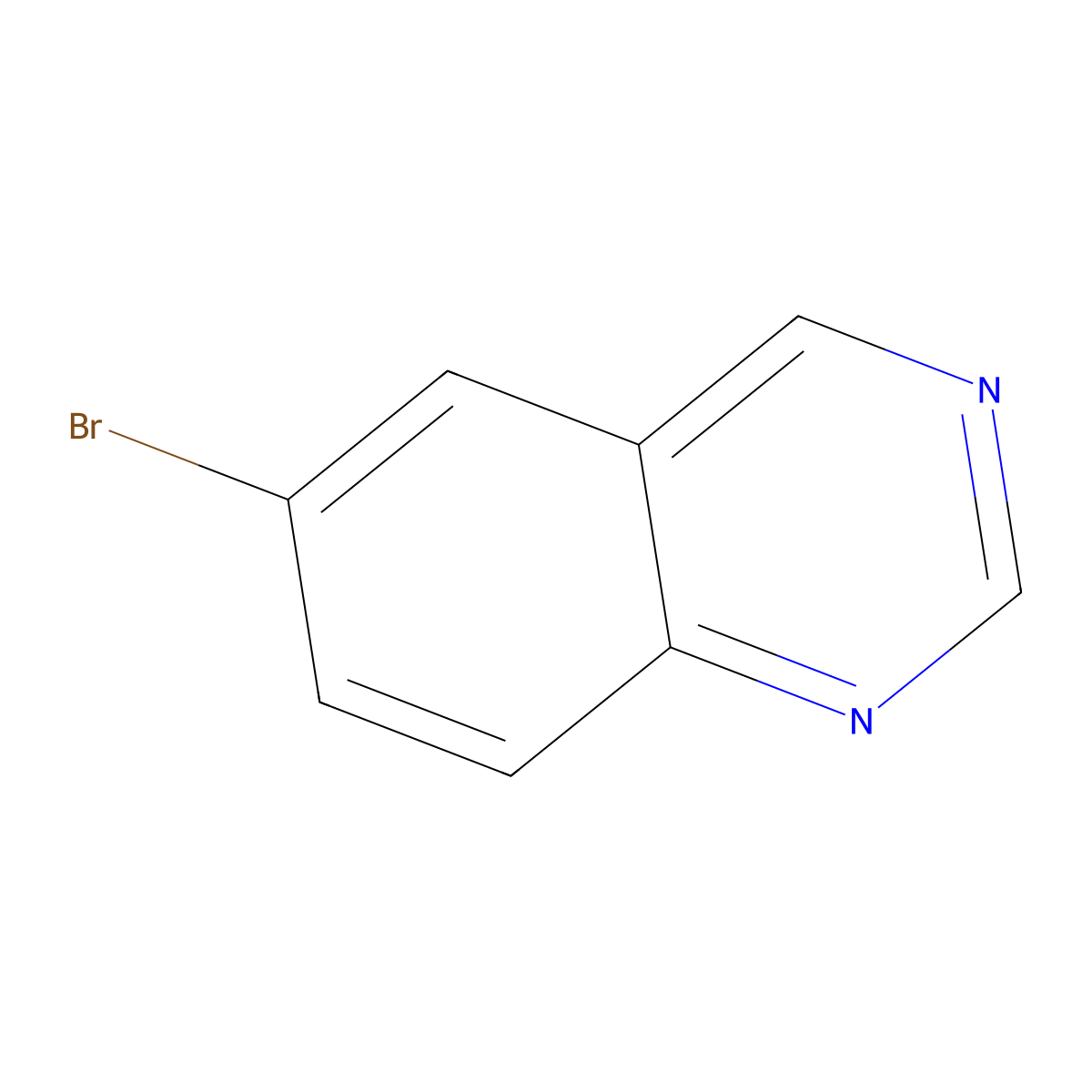 6-Bromo-quinazoline molecular structure, CAS 89892-21-7