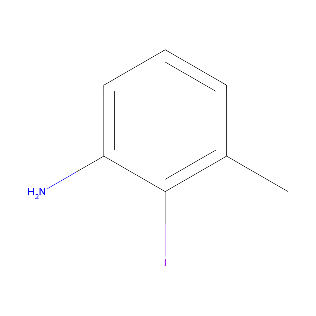 2-Iodo-3-methylaniline molecular structure, CAS 89938-16-9