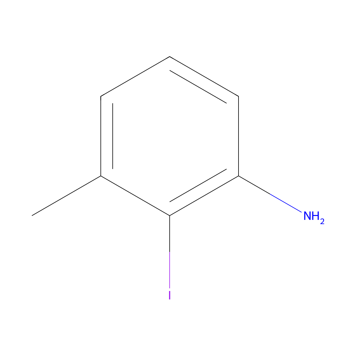 2-Iodo-3-methylaniline molecular structure, CAS 89938-16-9
