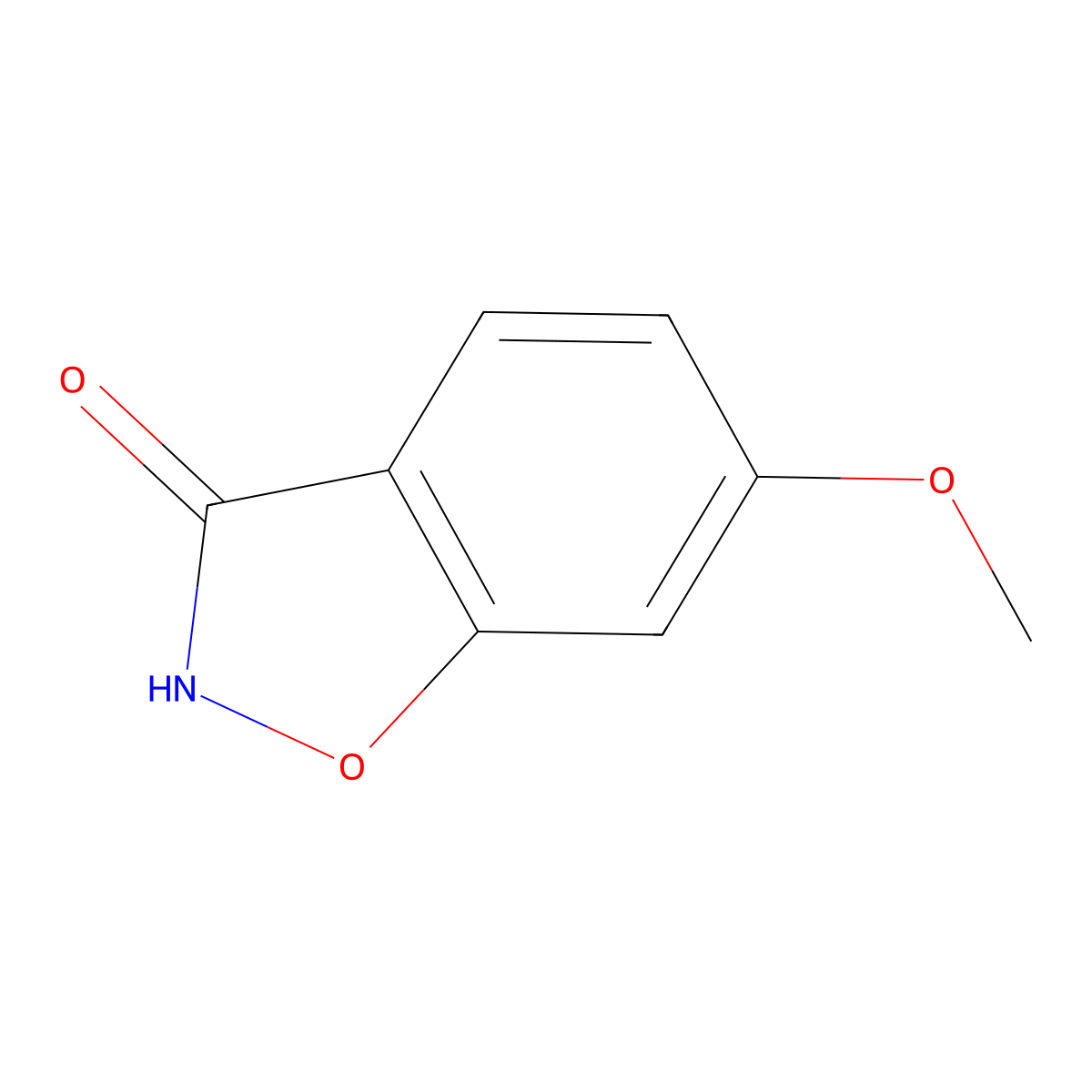 6-Methoxy-1,2-benzisoxazol-3(2H)-one molecular structure, CAS 89942-57-4