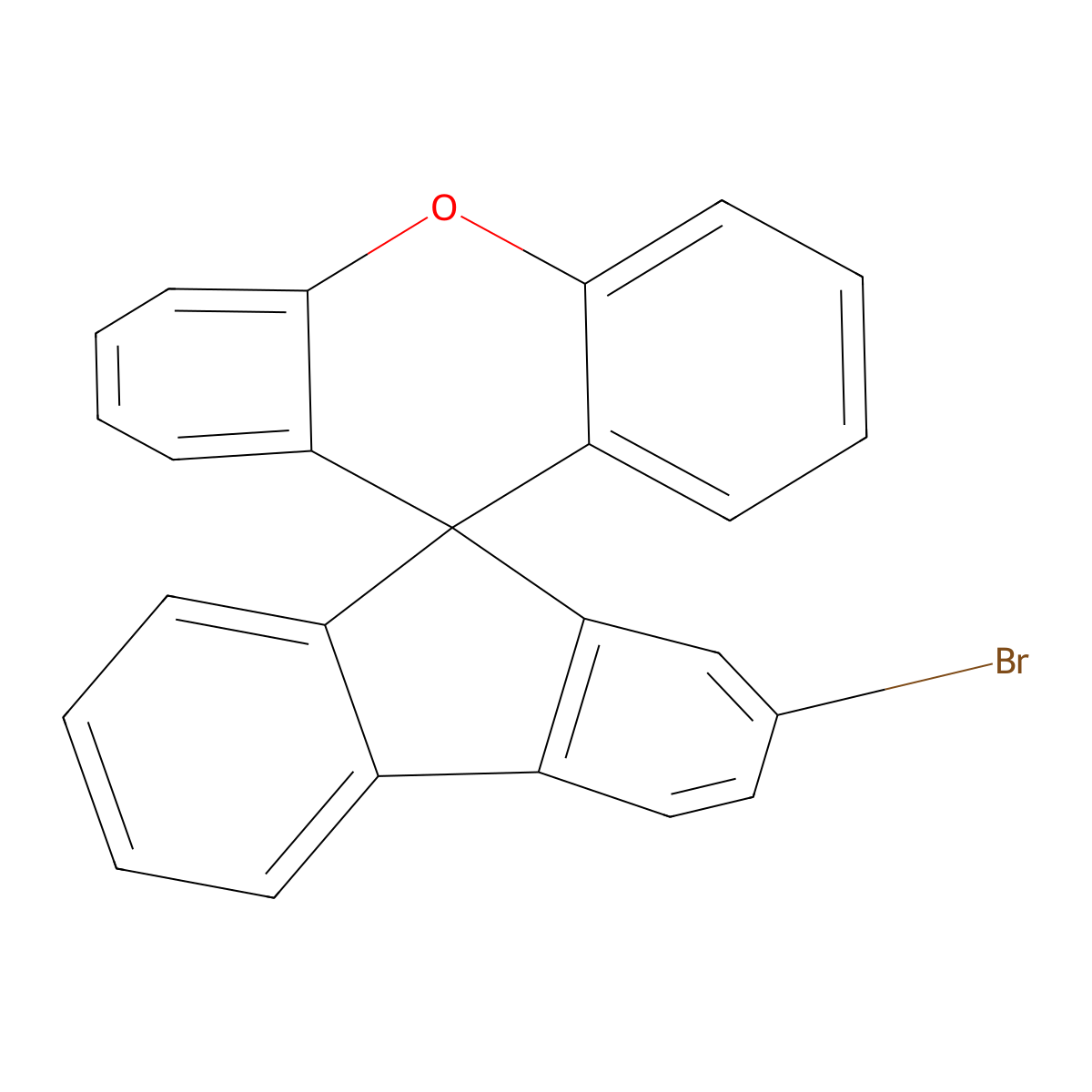 2-Bromospiro[fluorene-9,9'-xanthene] molecular structure, CAS 899422-06-1