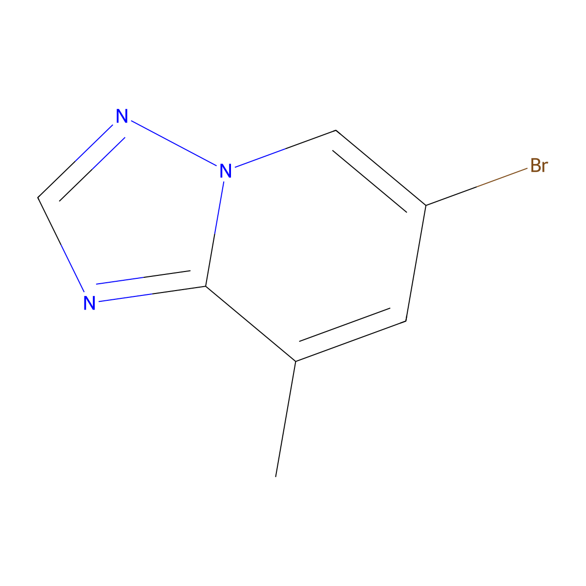 6-Bromo-8-methyl[1,2,4]triazolo[1,5-a]pyridine molecular structure, CAS 899429-04-0