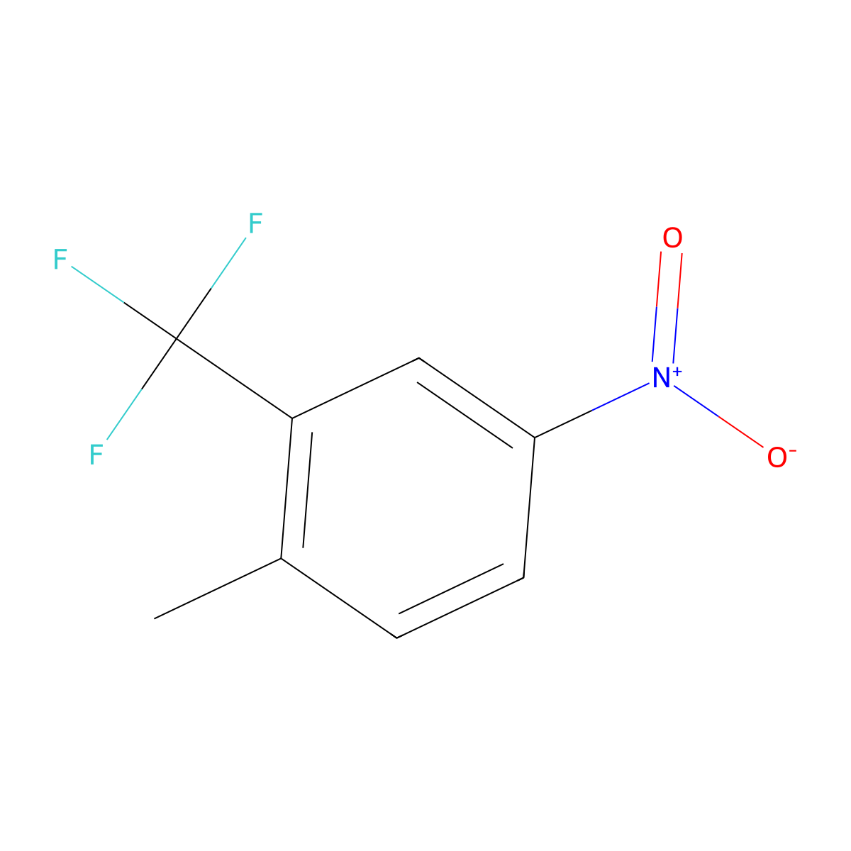 2-Methyl-5-nitrobenzotrifluoride molecular structure, CAS 89976-12-5