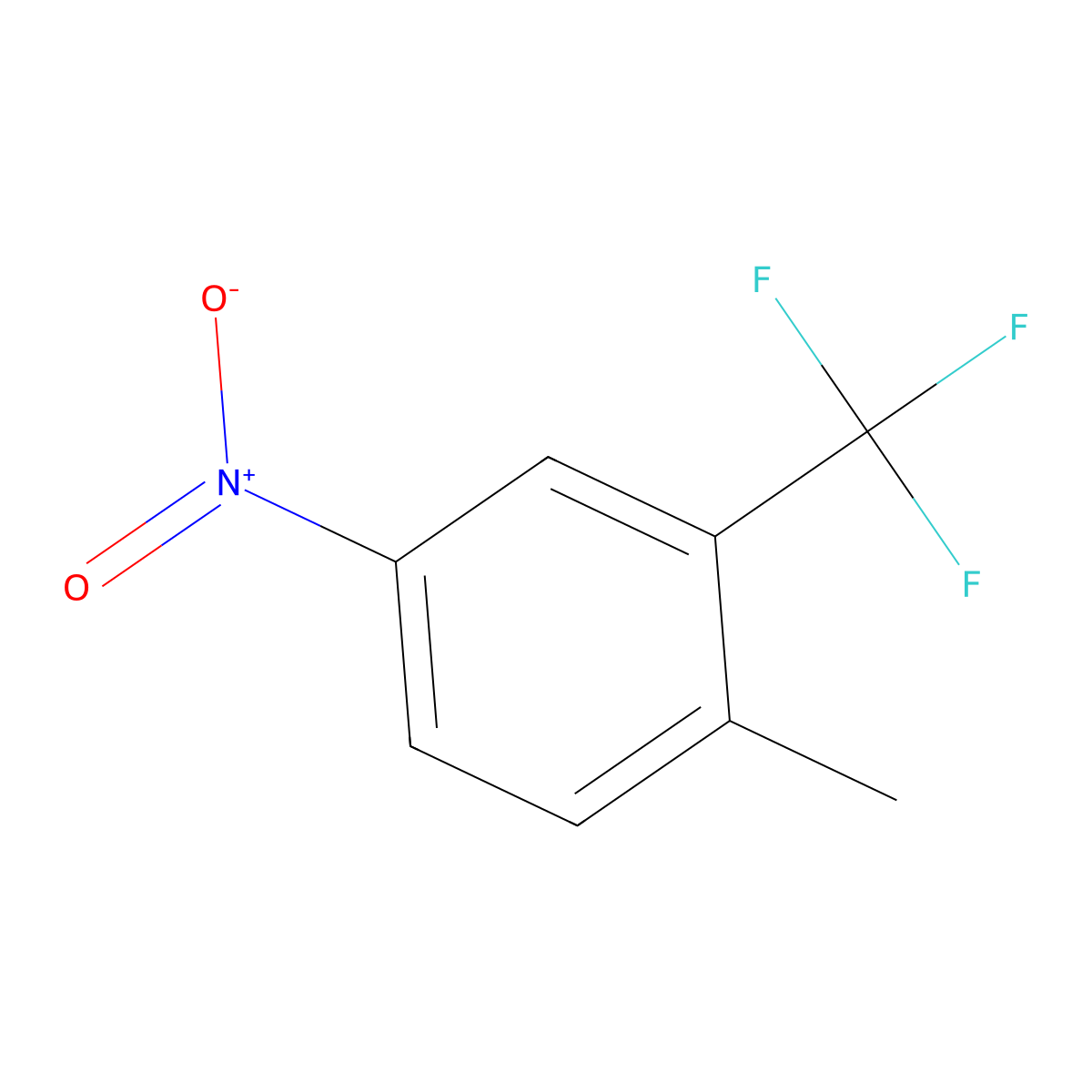 2-Methyl-5-nitrobenzotrifluoride molecular structure, CAS 89976-12-5