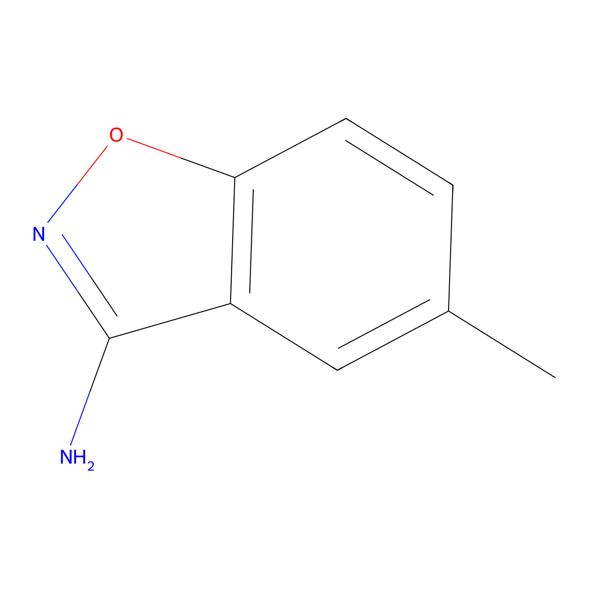 5-Methyl-1,2-benzisoxazol-3-amine molecular structure, CAS 89976-56-7