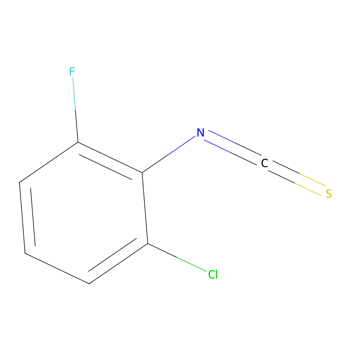 2-Chloro-6-fluorophenylisothiocyanate molecular structure, CAS 899806-25-8