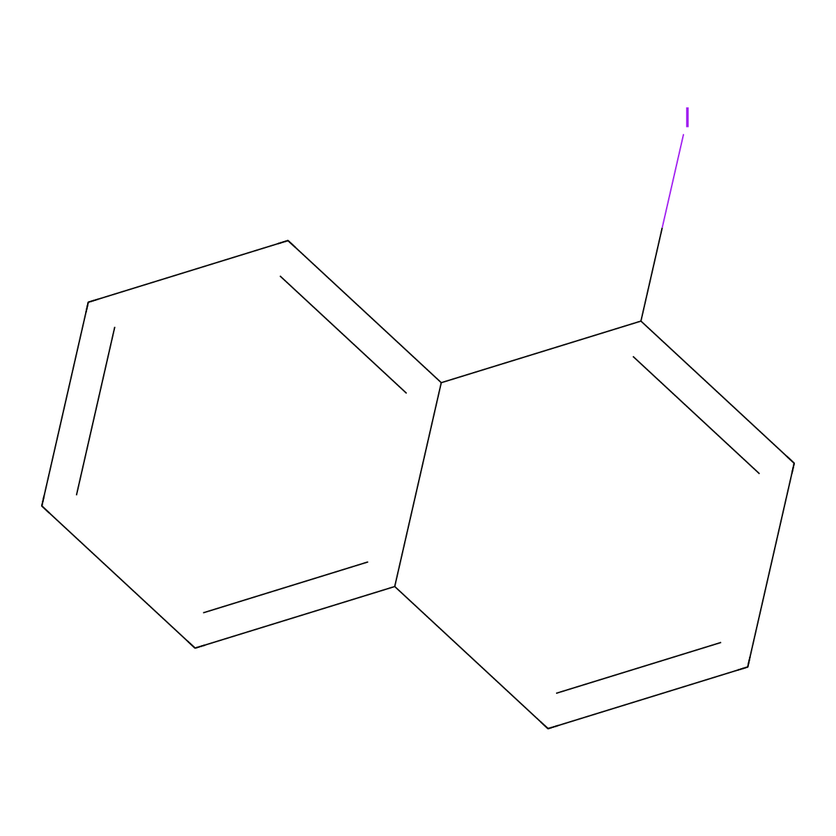 1-Iodonaphthalene molecular structure, CAS 90-14-2