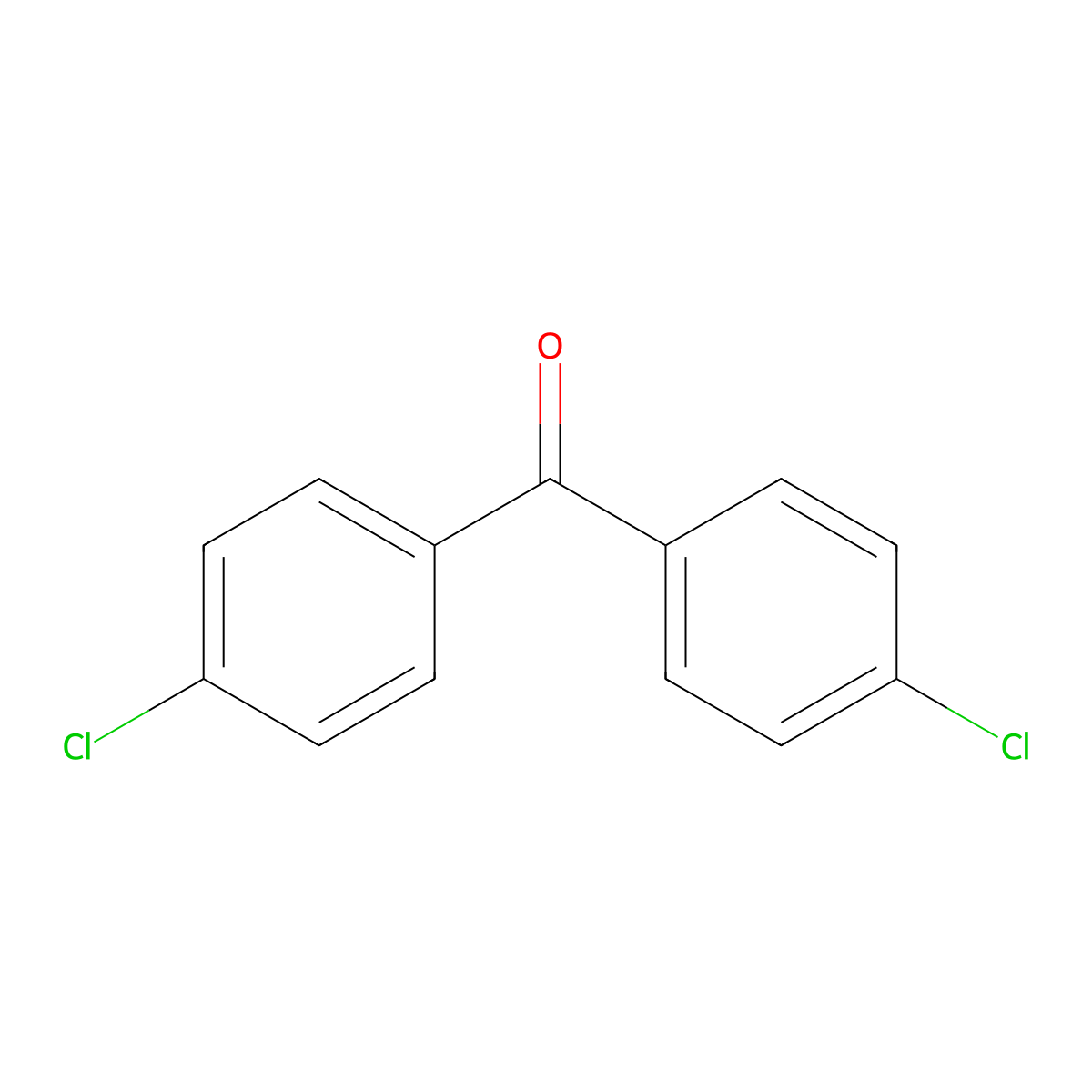 4,4'-Dichlorobenzophenone molecular structure, CAS 90-98-2