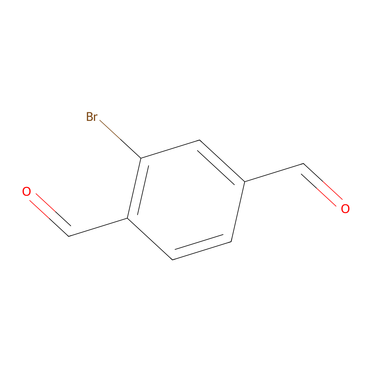 2-Bromoterephthalaldehyde molecular structure, CAS 90001-43-7