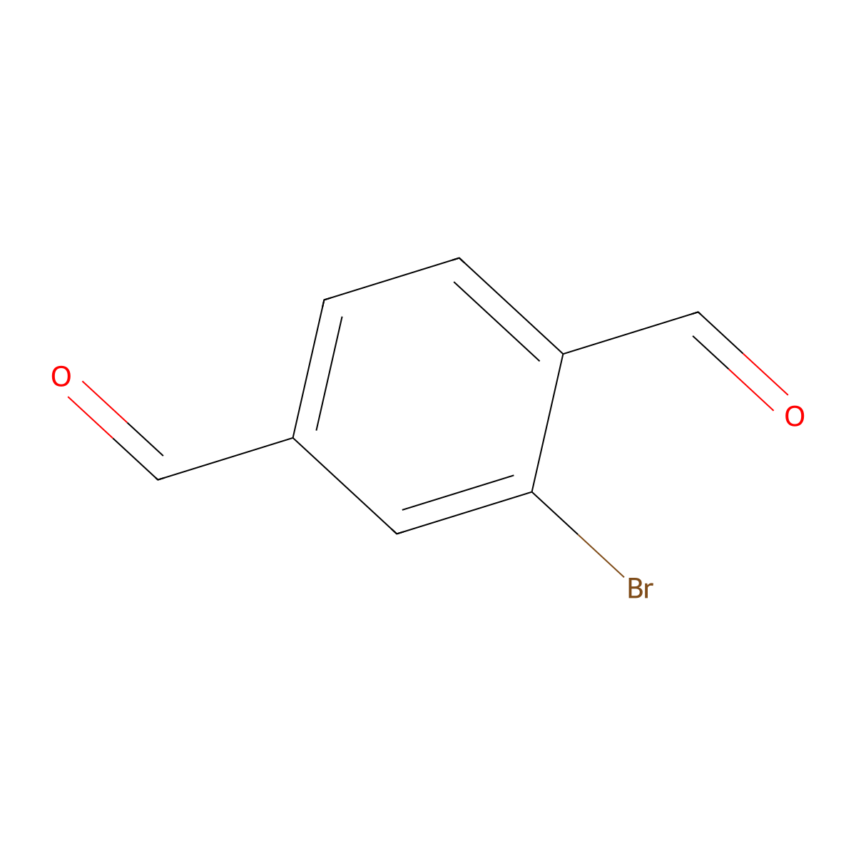 2-Bromoterephthalaldehyde molecular structure, CAS 90001-43-7