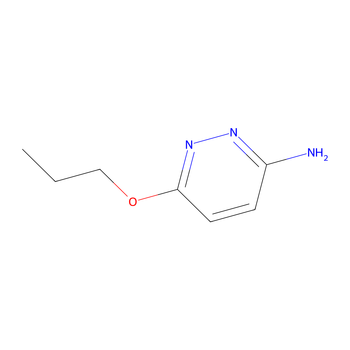 6-Propoxypyridazin-3-amine molecular structure, CAS 90008-50-7