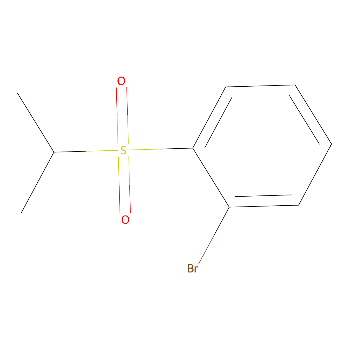 1-Bromo-2-(isopropanesulfonyl)benzene molecular structure, CAS 900174-43-8