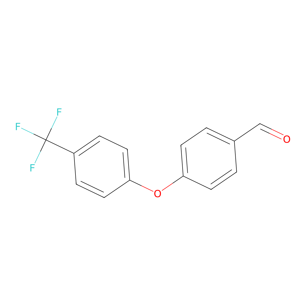 4-(4-(Trifluoromethyl)phenoxy)benzaldehyde molecular structure, CAS 90035-20-4
