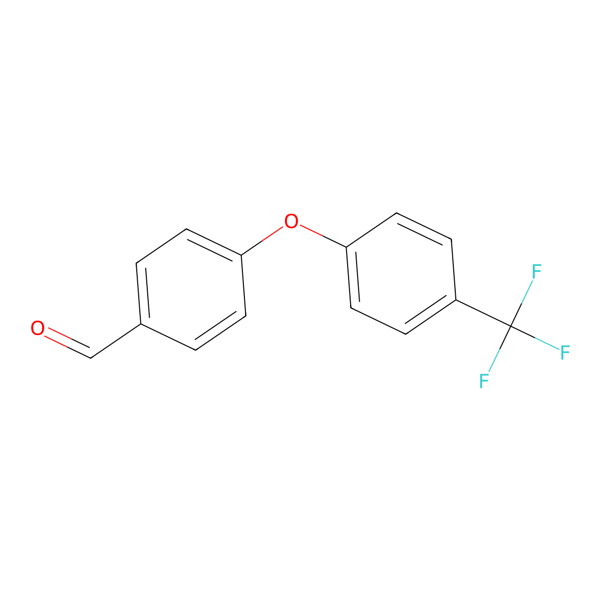 4-(4-(Trifluoromethyl)phenoxy)benzaldehyde molecular structure, CAS 90035-20-4