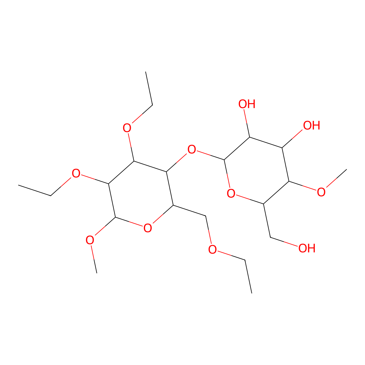 Aquacoat molecular structure, CAS 9004-57-3