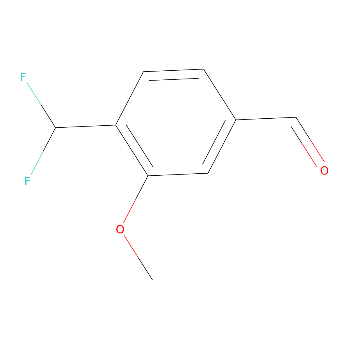 4-(Difluoromethyl)-3-methoxybenzaldehyde molecular structure, CAS 900641-83-0
