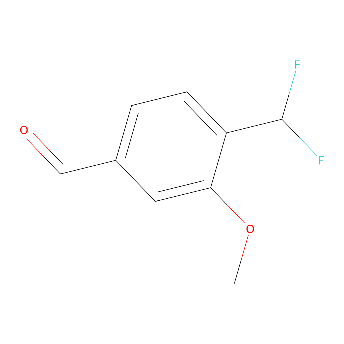 4-(Difluoromethyl)-3-methoxybenzaldehyde molecular structure, CAS 900641-83-0