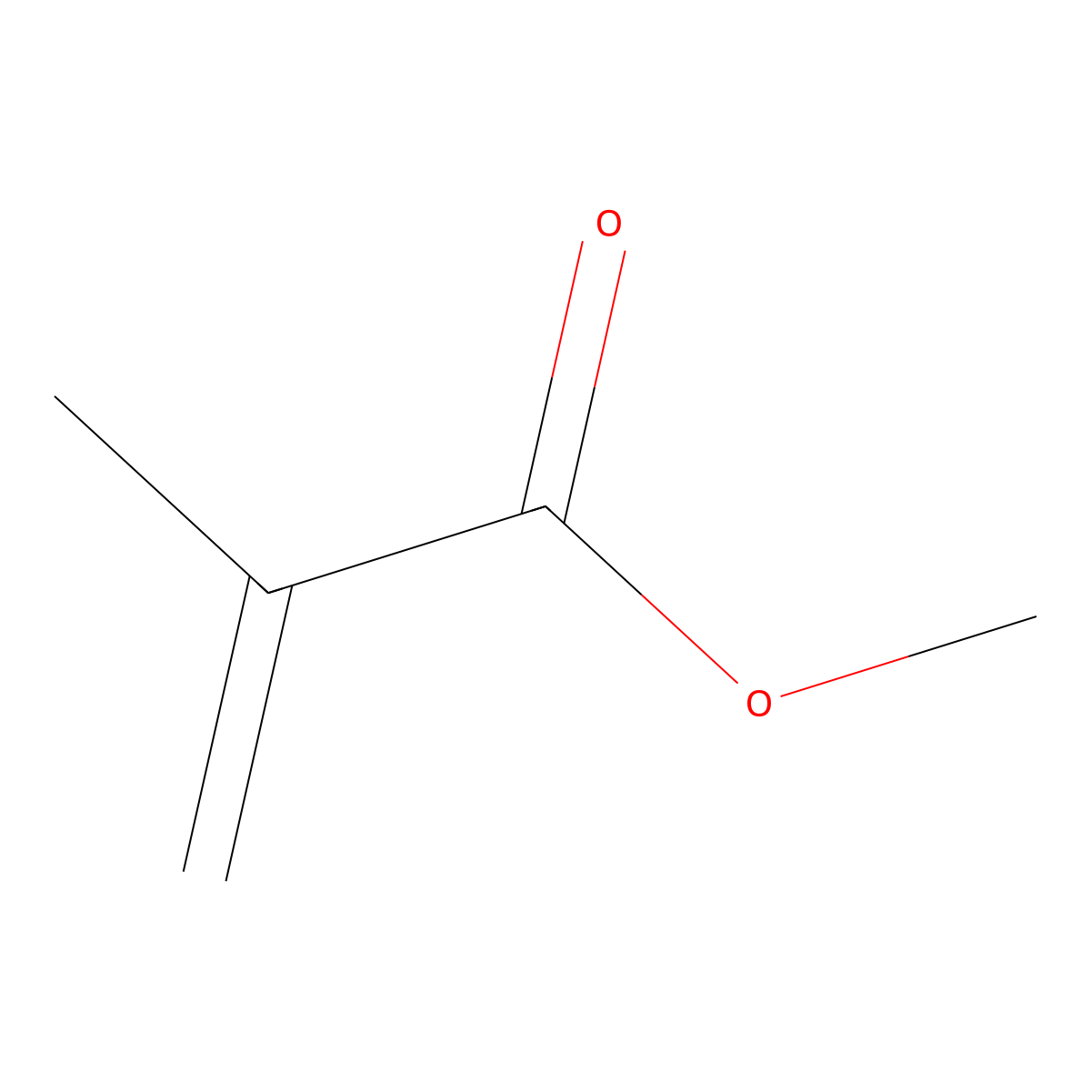 Methyl Methacrylate molecular structure, CAS 9011-14-7