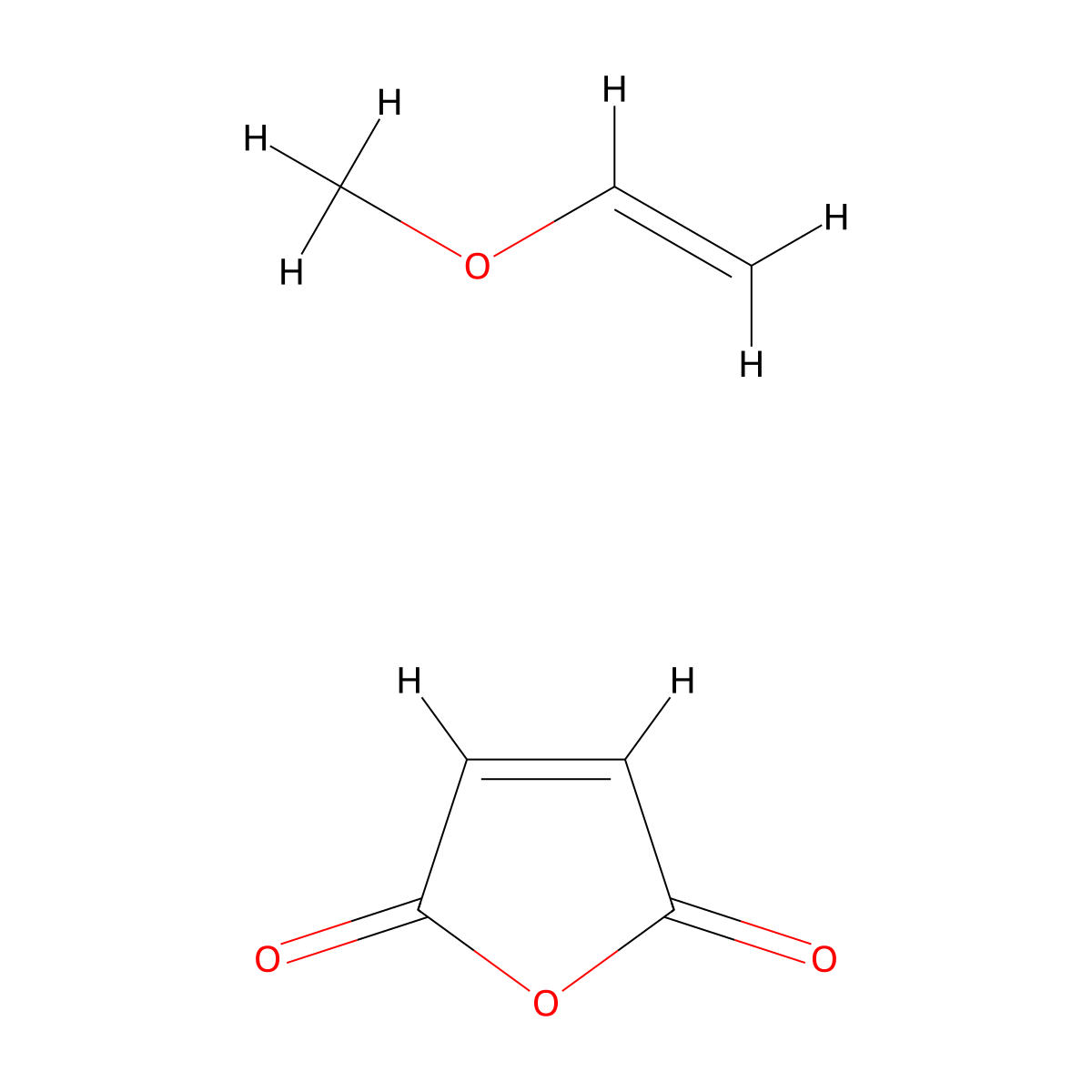 Furan-2,5-dione--methoxyethene (1/1) molecular structure, CAS 9011-16-9