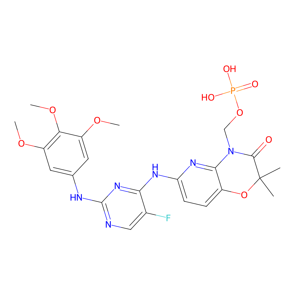 Fostamatinib molecular structure, CAS 901119-35-5