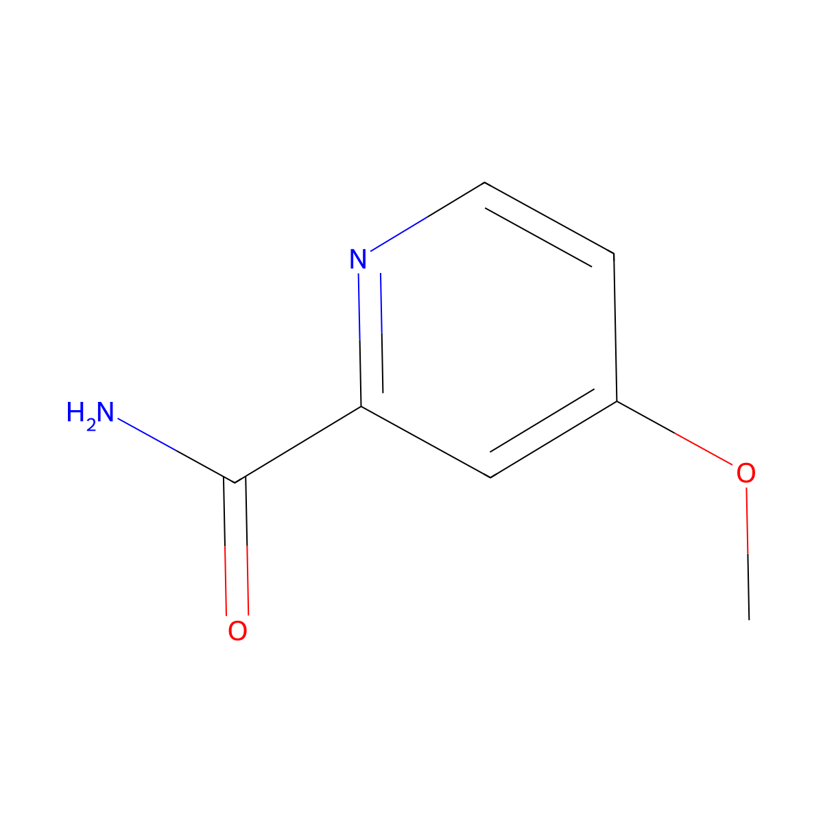 4-Methoxypicolinamide molecular structure, CAS 90151-10-3