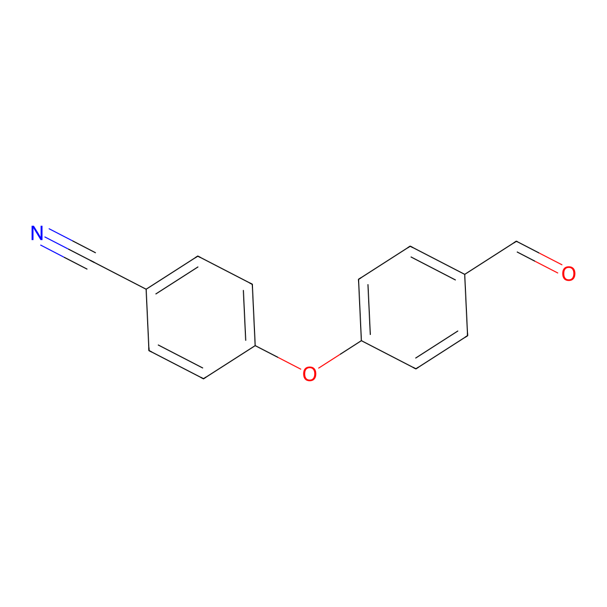 4-(4-Formylphenoxy)benzonitrile molecular structure, CAS 90178-71-5