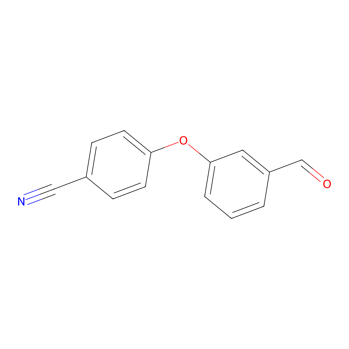 4-(3-Formylphenoxy)benzonitrile molecular structure, CAS 90178-72-6