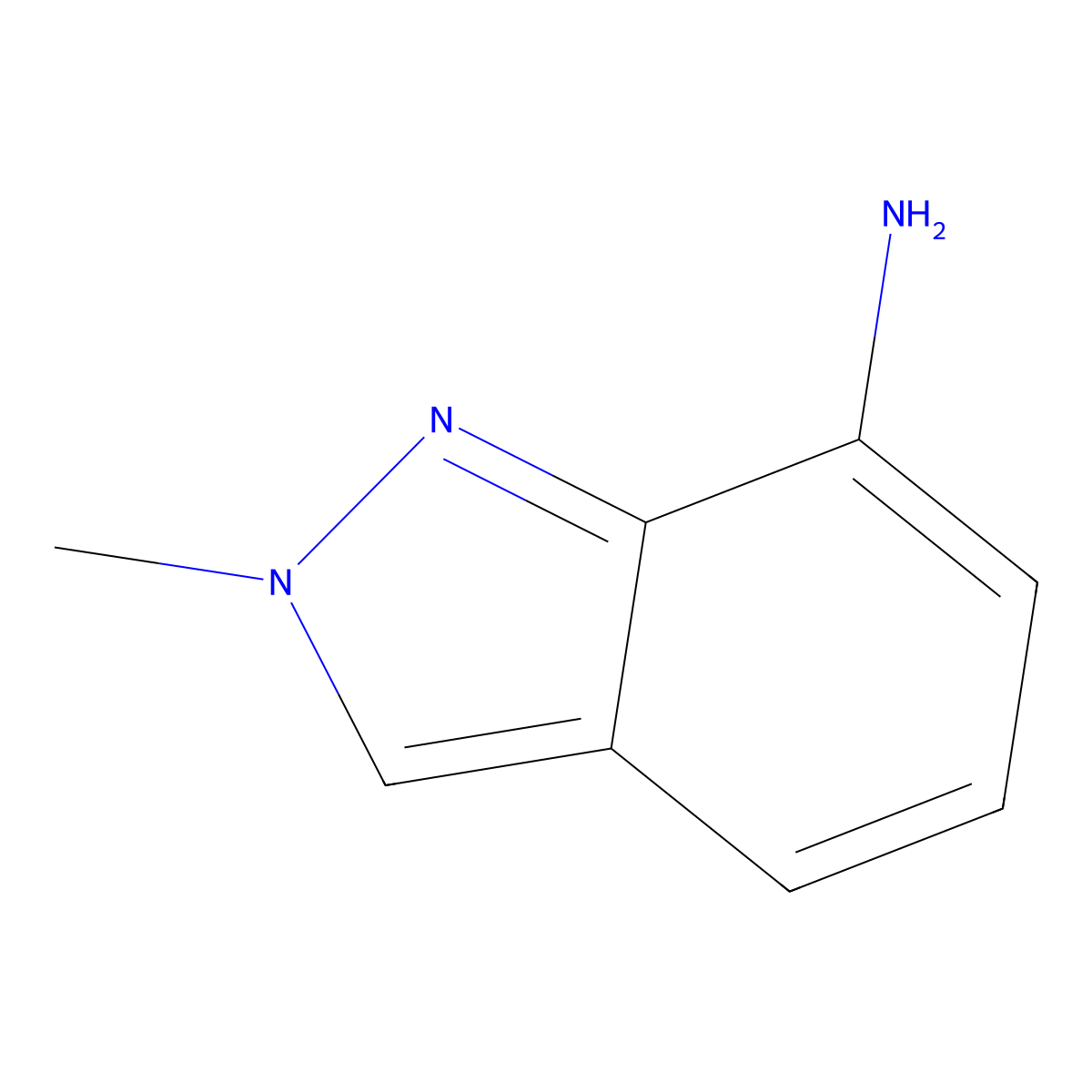 7-Amino-2-methyl-2H-indazole molecular structure, CAS 90223-02-2