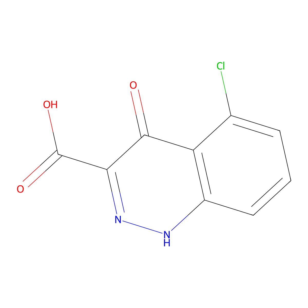 5-Chloro-4-oxo-1,4-dihydrocinnoline-3-carboxylic acid molecular structure, CAS 90272-07-4