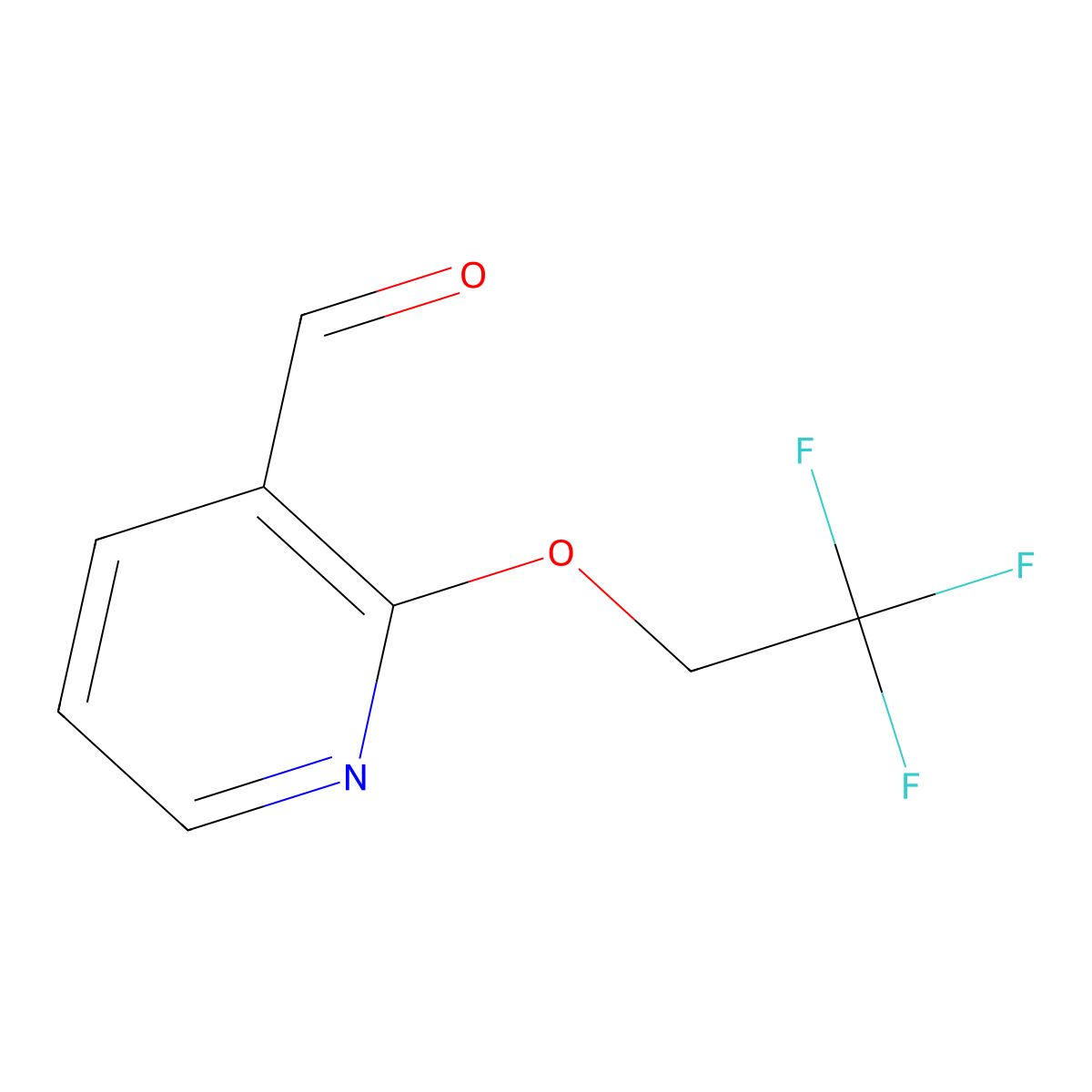 2-(2,2,2-Trifluoroethoxy)nicotinaldehyde molecular structure, CAS 902837-51-8