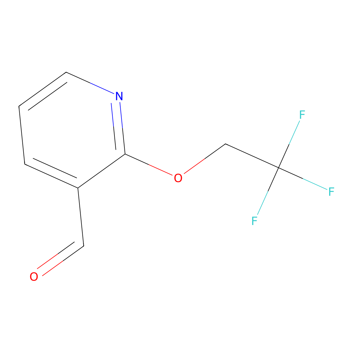 2-(2,2,2-Trifluoroethoxy)nicotinaldehyde molecular structure, CAS 902837-51-8