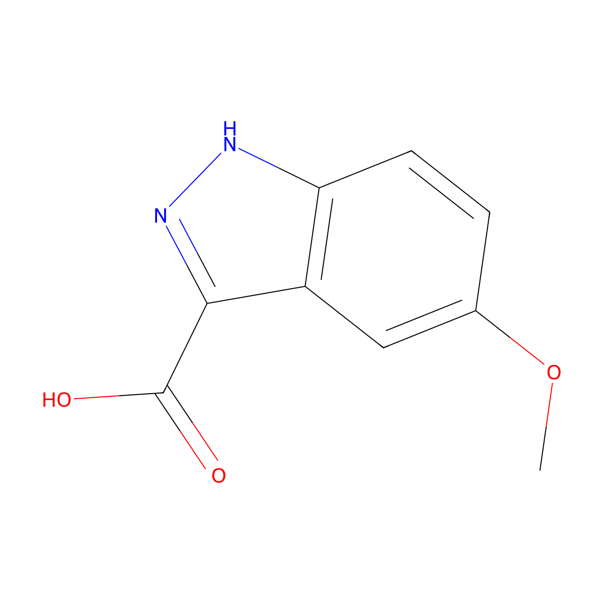 5-methoxy-1H-indazole-3-carboxylic acid molecular structure, CAS 90417-53-1