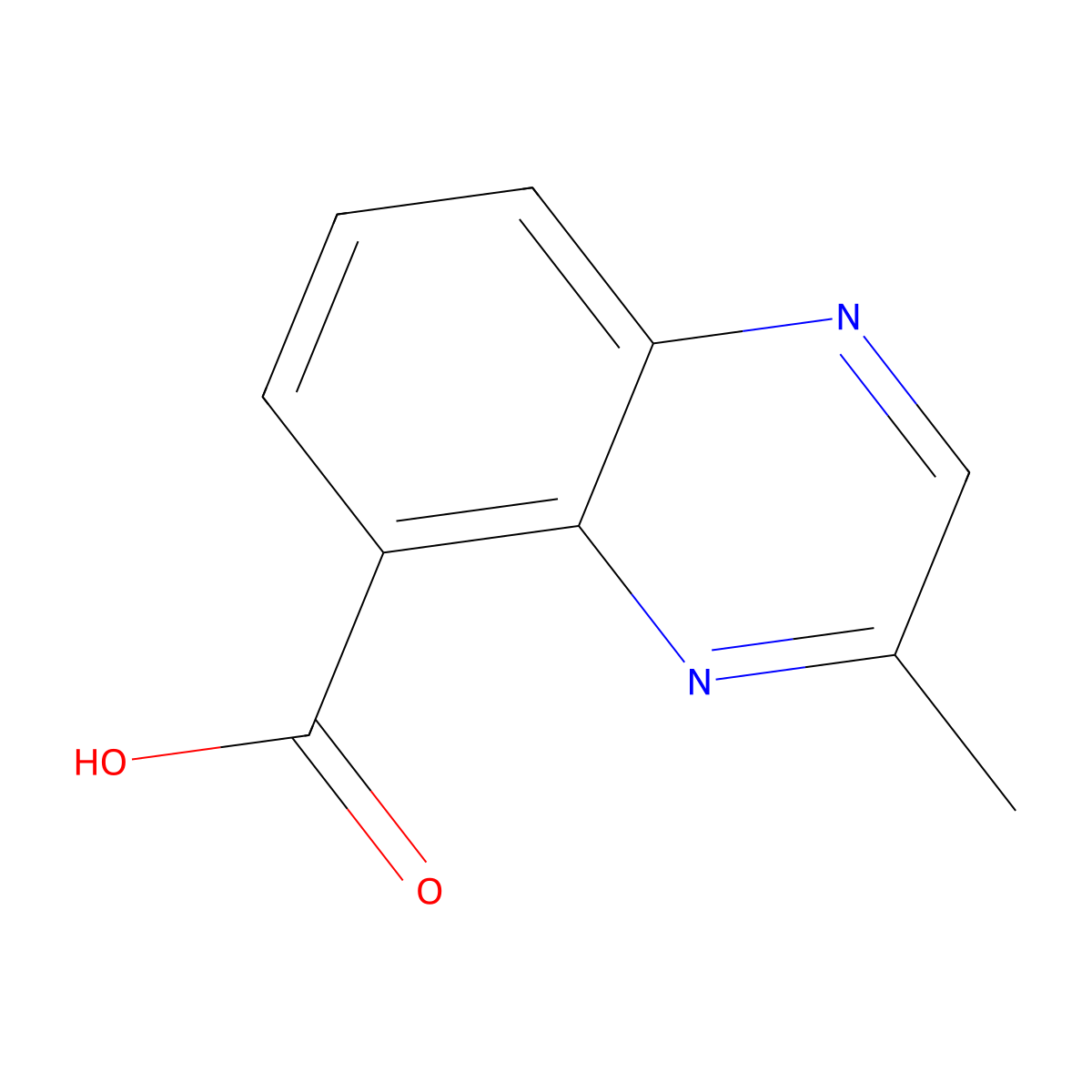 3-methylquinoxaline-5-carboxylic Acid molecular structure, CAS 904813-39-4