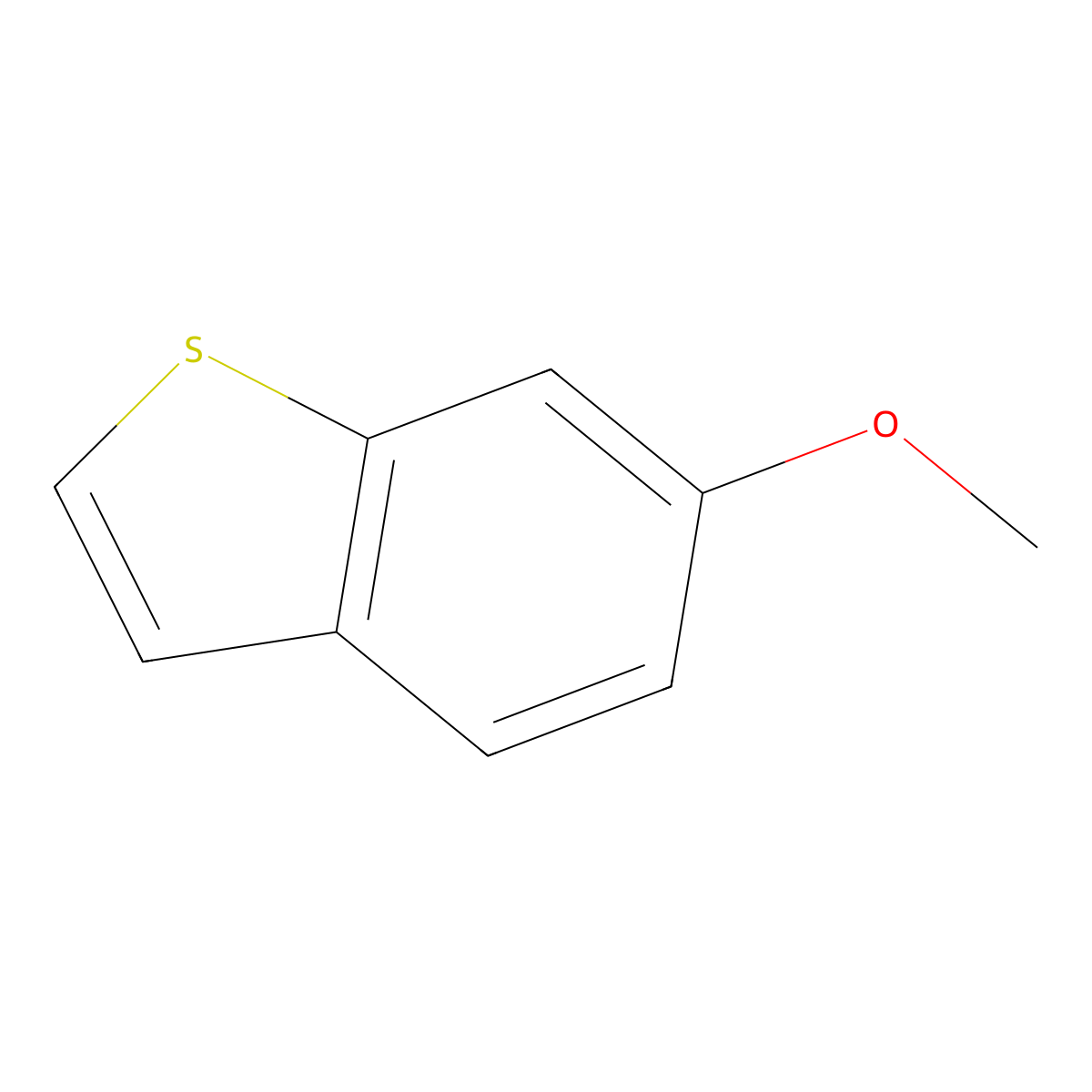 6-Methoxy-1-benzothiophene molecular structure, CAS 90560-10-4