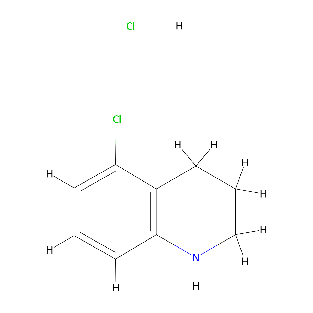 5-Chloro-1,2,3,4-tetrahydroquinoline hydrochloride molecular structure, CAS 90562-33-7