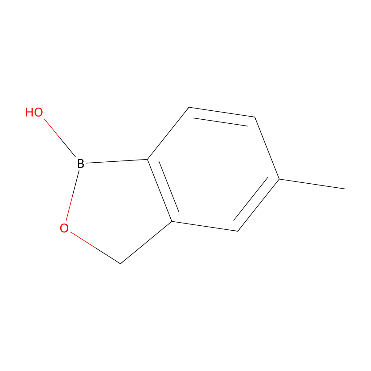 5-Methyl-1,3-dihydro-2,1-benzoxaborol-1-ol molecular structure, CAS 905710-76-1