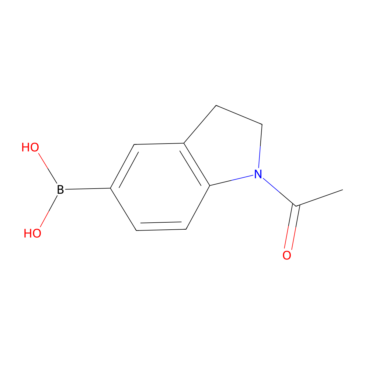 1-Acetylindolin-5-ylboronic acid molecular structure, CAS 905971-97-3