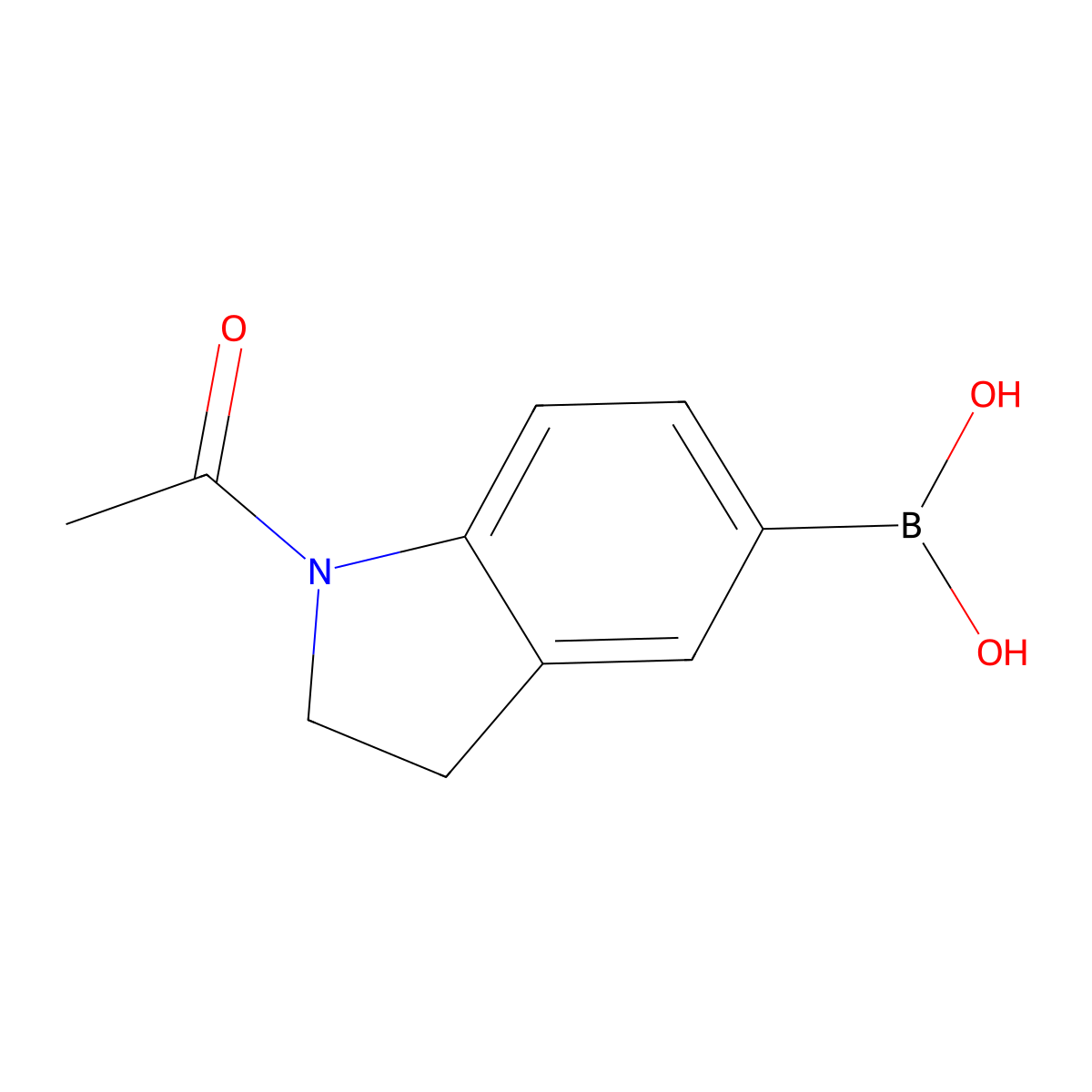 1-Acetylindolin-5-ylboronic acid molecular structure, CAS 905971-97-3