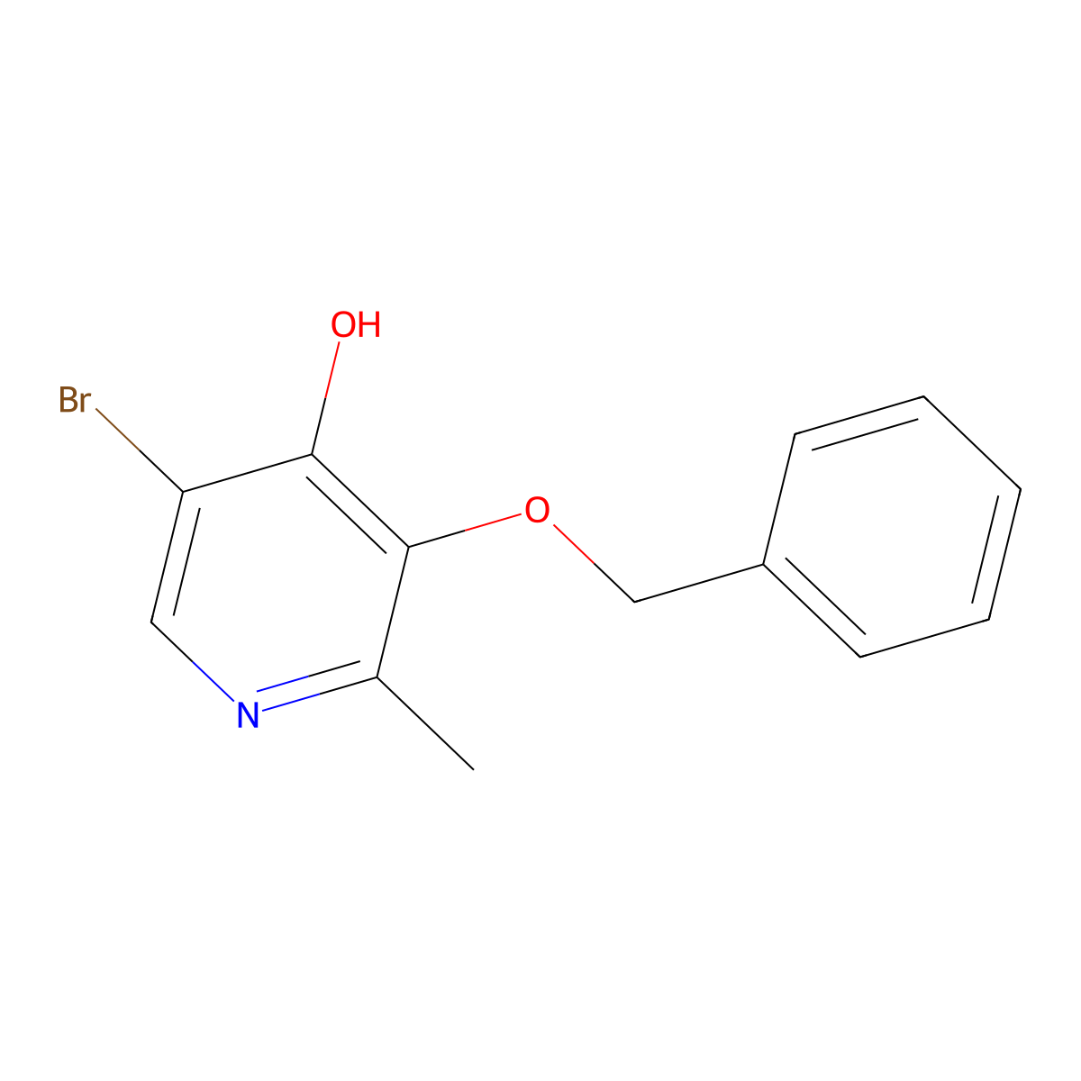 3-(Benzyloxy)-5-bromo-2-methyl-4-pyridinol molecular structure, CAS 906657-86-1